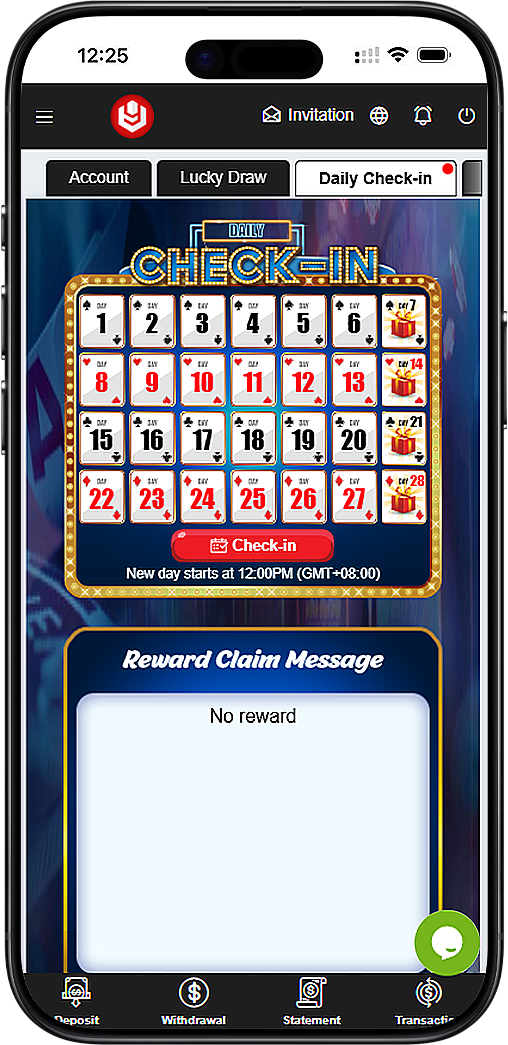 U9PLAY Official Daily Check-In Mobile